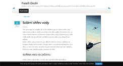 Desktop Screenshot of fratellionofri.cz
